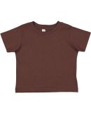 3301T Rabbit Skins Toddler Cotton T-Shirt in Brown