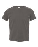 3321 Rabbit Skins Toddler Fine Jersey T-Shirt in Charcoal