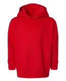 3326 Rabbit Skins Toddler Hooded Sweatshirt with P in Red