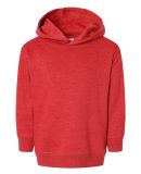 3326 Rabbit Skins Toddler Hooded Sweatshirt with P in Vintage red