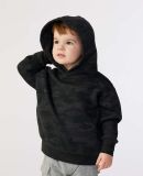 3326 Rabbit Skins Toddler Hooded Sweatshirt with P in Storm camo