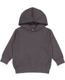 3326 Rabbit Skins Toddler Hooded Sweatshirt with P in Charcoal