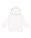 3326 Rabbit Skins Toddler Hooded Sweatshirt with P in White