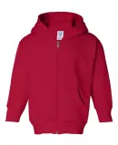 3346 Rabbit Skins Toddler Fleece Zip Hoodie Red