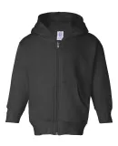 3346 Rabbit Skins Toddler Fleece Zip Hoodie Black