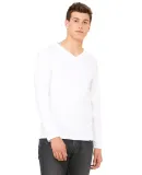 BELLA+CANVAS 3425 Mens Tri-Blend Long Sleeve V-Nec in White