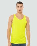 BELLA+CANVAS 3480 Unisex Cotton Tank Top in Neon yellow