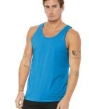 BELLA+CANVAS 3480 Unisex Cotton Tank Top in Neon blue