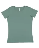 3516 LA T Ladies Longer Length T-Shirt in Basil