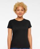 3516 LA T Ladies Longer Length T-Shirt in Black