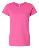 3516 LA T Ladies Longer Length T-Shirt in Raspberry