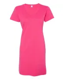 3522 LA T Ladies T-Shirt Dress HOT PINK