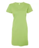 3522 LA T Ladies T-Shirt Dress KEY LIME