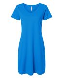 3522 LA T Ladies T-Shirt Dress in Cobalt