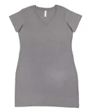 3522 LA T Ladies T-Shirt Dress GRANITE HEATHER