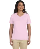3587 LA T Ladies' V-Neck T-Shirt in Pink