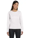 3588 LA T Ladies' Long-Sleeve T-Shirt in White