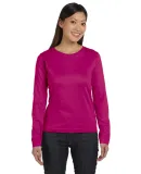 3588 LA T Ladies' Long-Sleeve T-Shirt in Fuchsia