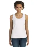 3590 LA T Ladies CRS Jersey Tank in White