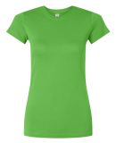 3616 LA T Juniors' Fine Jersey Longer Length T-Shi in Apple