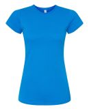 3616 LA T Juniors' Fine Jersey Longer Length T-Shi in Cobalt