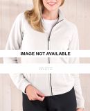 3655 LA T Ladies' French Terry Raglan Cadet Jacket White