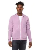 BELLA+CANVAS 3739 Unisex Poly-Cotton Fleece Zip Ho in Lilac