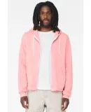 BELLA+CANVAS 3739 Unisex Poly-Cotton Fleece Zip Ho in Pink