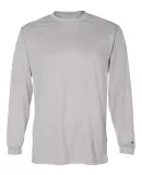 4104 Badger Adult B-Core Long-Sleeve Performance T Silver