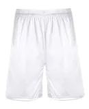 4110 Badger Adult BT5 Trainer Shorts With Pockets White