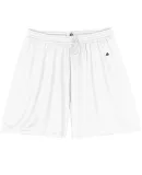 4116 Badger Ladies' B-Dry Core  Shorts in White