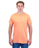 Tultex 202 Wholesale Cotton Plain T Shirt Bulk Pri in Heather cantaloupe