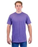 Tultex 202 Wholesale Cotton Plain T Shirt Bulk Pri in Heather purple