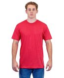 Tultex 202 Wholesale Cotton Plain T Shirt Bulk Pri in Heather red