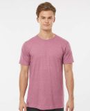 Tultex 202 Wholesale Cotton Plain T Shirt Bulk Pri in Heather cassis