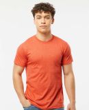 Tultex 202 Wholesale Cotton Plain T Shirt Bulk Pri in Heather orange