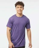 Tultex 202 Wholesale Cotton Plain T Shirt Bulk Pri in Heather purple