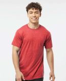 Tultex 202 Wholesale Cotton Plain T Shirt Bulk Pri in Heather red