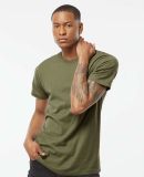 Tultex 202 Wholesale Cotton Plain T Shirt Bulk Pri in Military green