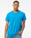 Tultex 202 Wholesale Cotton Plain T Shirt Bulk Pri in Turquoise