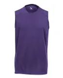 4130 Badger Sleeveless B-Dry Tee Purple