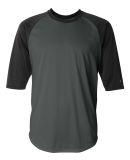 4133 Badger Adult Performance 3/4 Sleeve Raglan-Sl in Graphite/ black