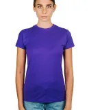 0213 Tultex Juniors Tee with a Tear-Away Tag in Purple