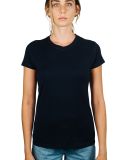 Tultex 0213 Juniors Tee with a Tear-Away Tag in Navy