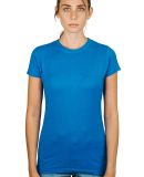 Tultex 0213 Juniors Tee with a Tear-Away Tag in Turquoise