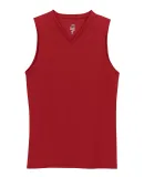 4163 Badger Ladies' Sleeveless Tee Red