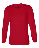 4164 Badger Ladies' B-Dry Core Long-Sleeve Tee Red