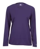 4164 Badger Ladies' B-Dry Core Long-Sleeve Tee Purple