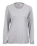 4164 Badger Ladies' B-Dry Core Long-Sleeve Tee Silver