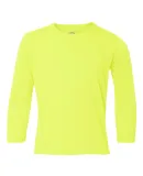 42400B Gildan Youth Core Performance Long-Sleeve T SAFETY GREEN